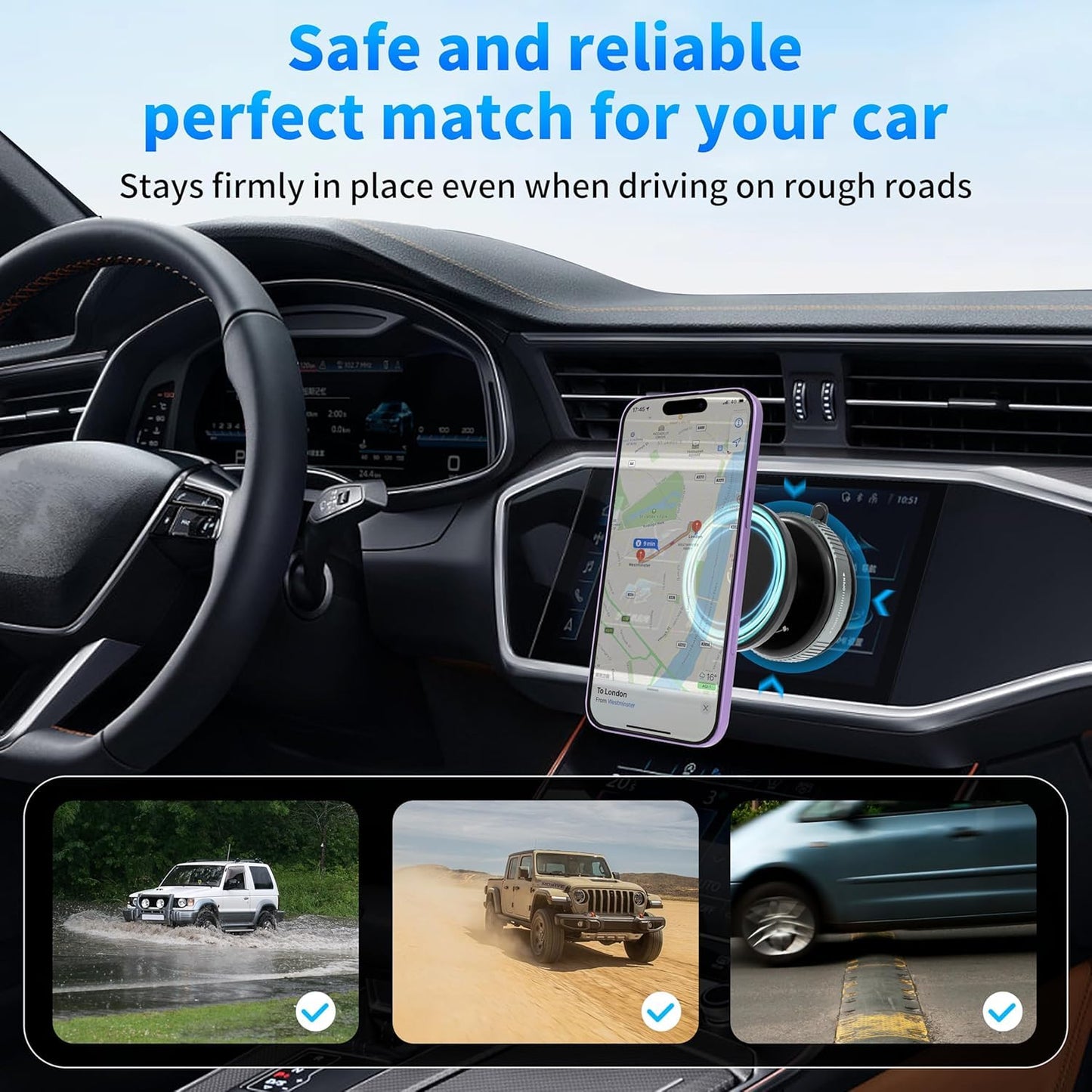 Vacuum Suction Magnetic Phone Holder