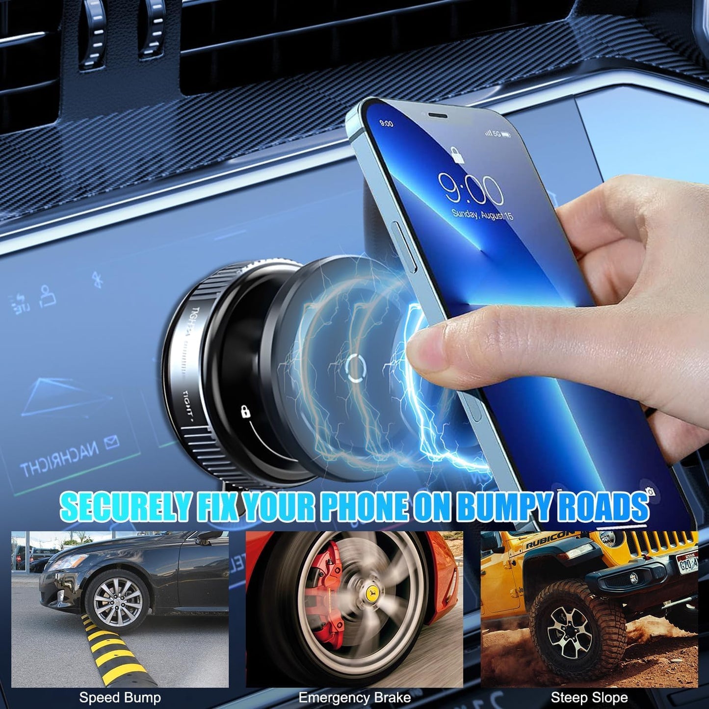 Vacuum Suction Magnetic Phone Holder