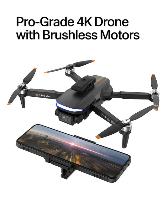 Pro-Grade 4K Drone with Brushless Motors