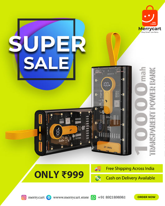 Transparent Power Bank (10000mAh)