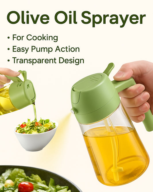 2-in-1 Oil Sprayer & Dispenser – Perfect for air fryer, BBQ, and more!